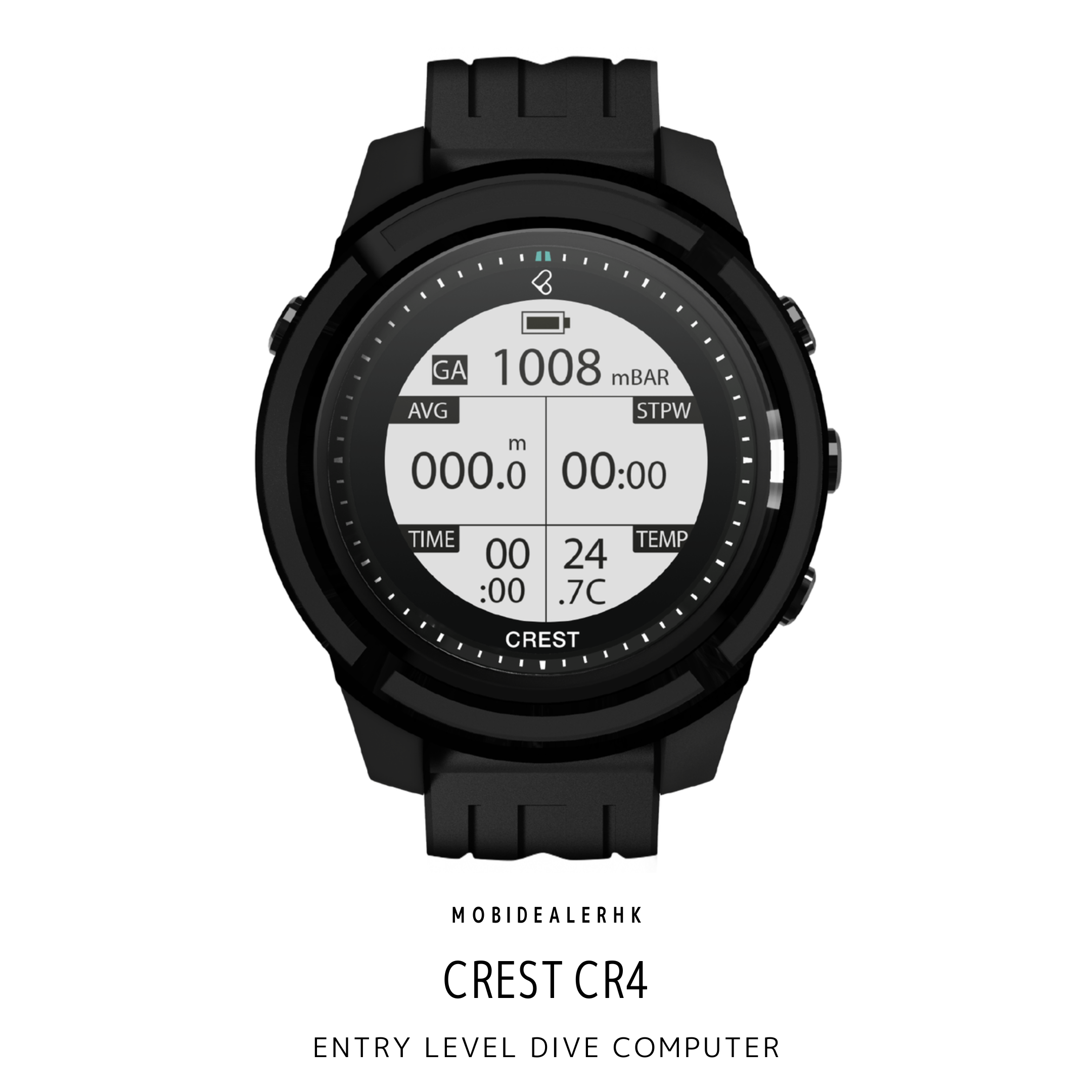 Crest CR4 潛水電腦錶｜入門考證 OW AOW 適用｜MobiDealerHK