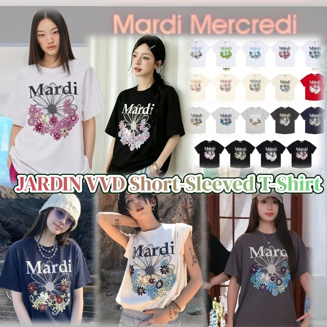 預訂 🇰🇷Mardi Mercredi JARDIN VVD Short-Sleeved T-Shirt 繽紛花園短袖Tee