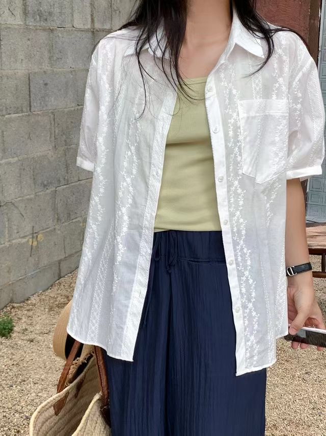 221410 Pocket Lace短䄂恤衫