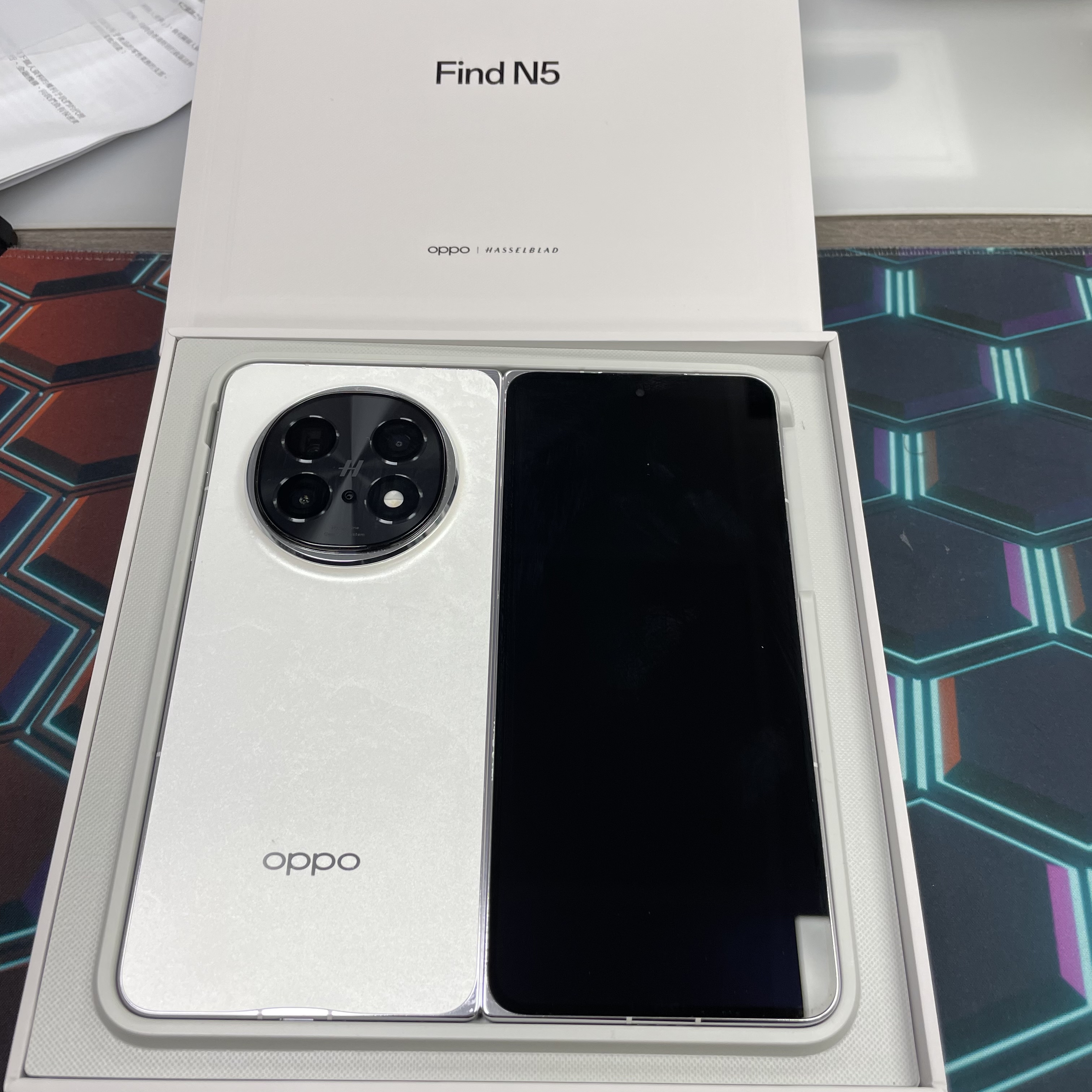 *7763 Oppo Find N5 完美機 16+512GB 白色 white