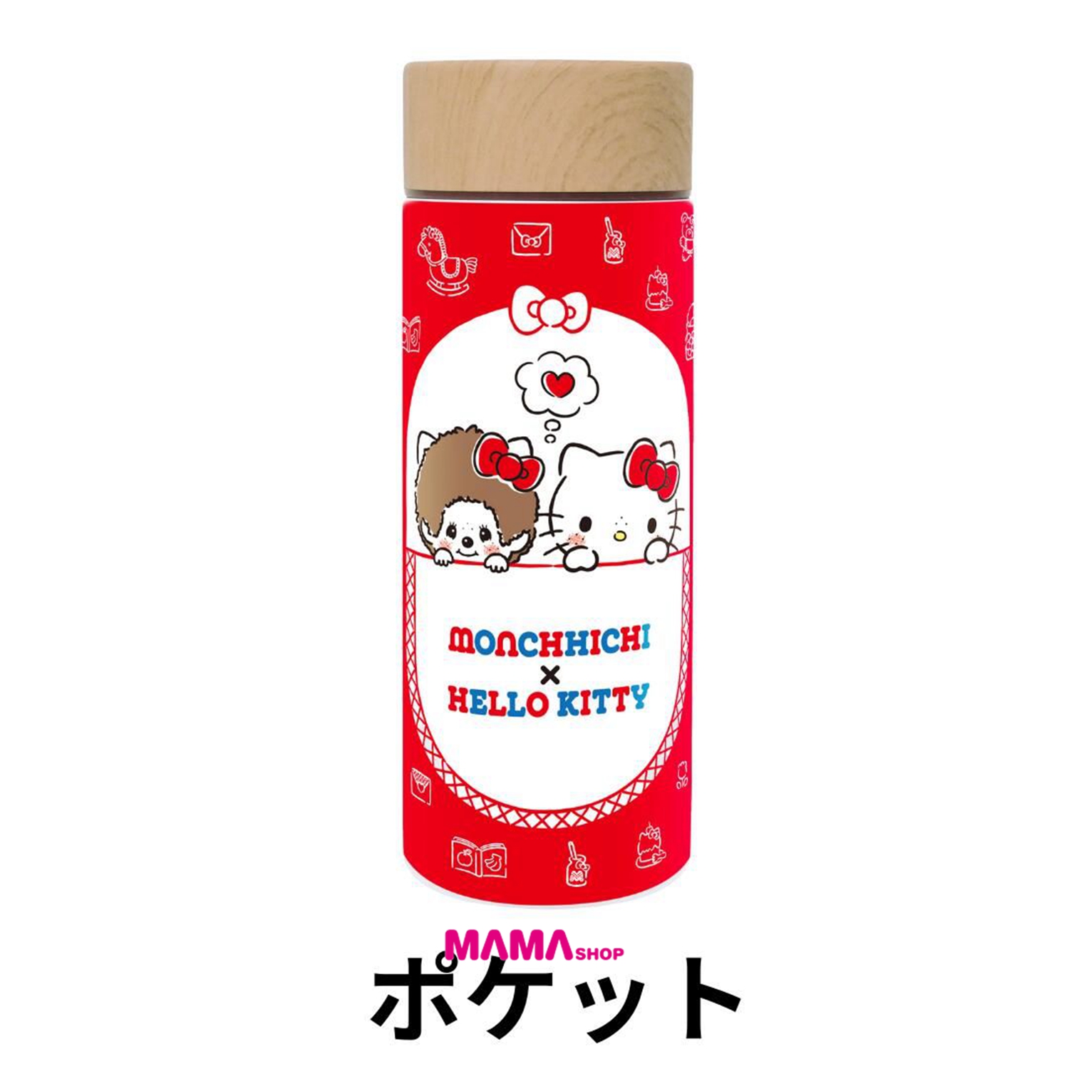 日本直送Monchhichi x Hello Kitty 不鏽鋼保溫杯