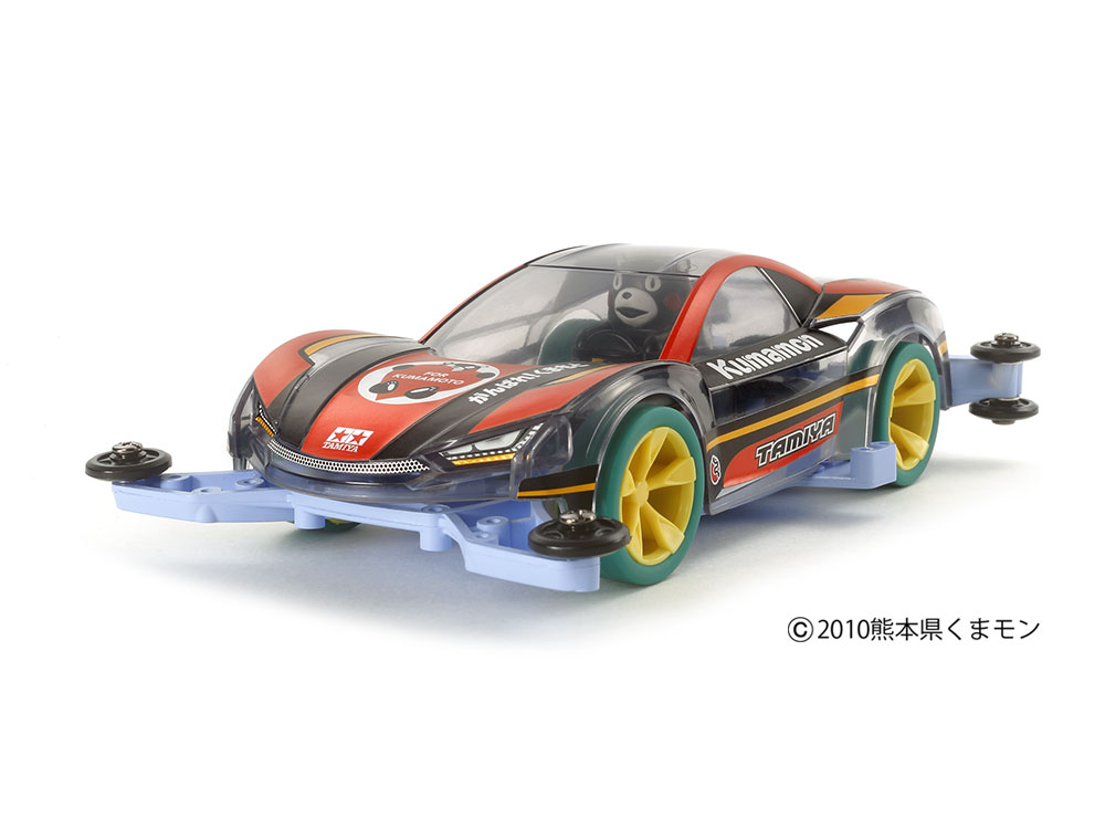 KUMAMON MINI 4WD - SUPPORTING KUMAMOTO - PASTEL BLUE CHASSIS