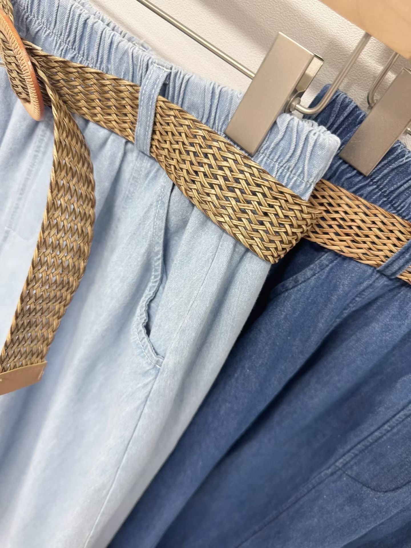 Lu058 春季牛仔半截長裙