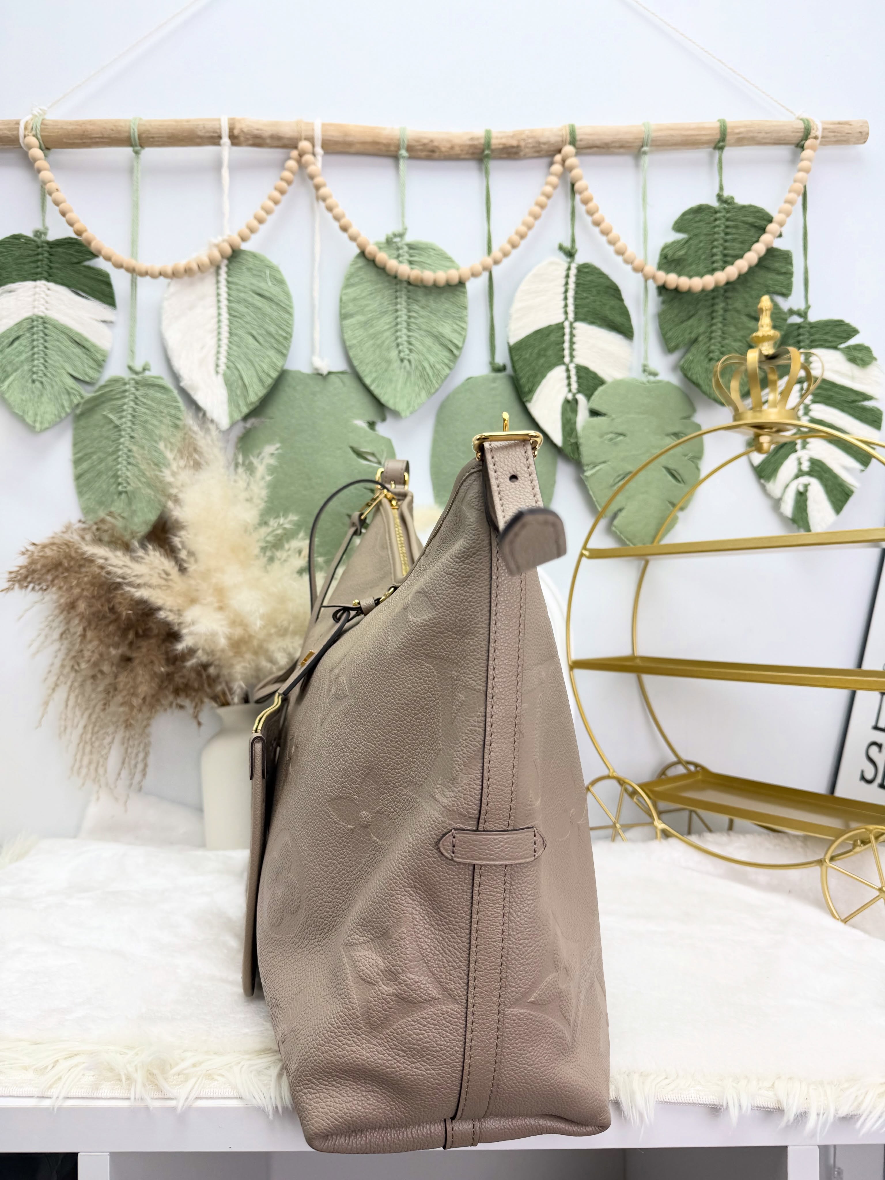 LV💼PRE OWNED 🛍️Carryall大象灰 大size 晶片款 有塵袋 🖤