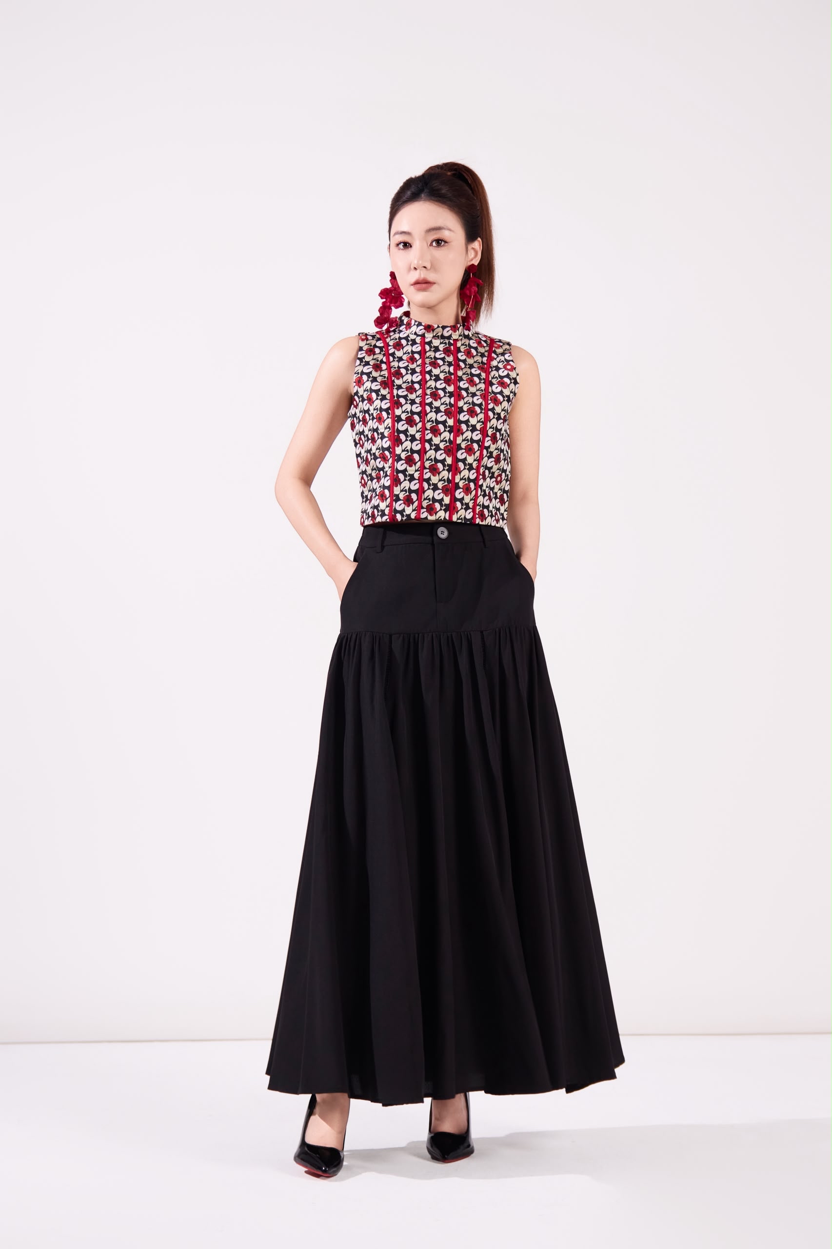 10141332 Oriental Bloom Top