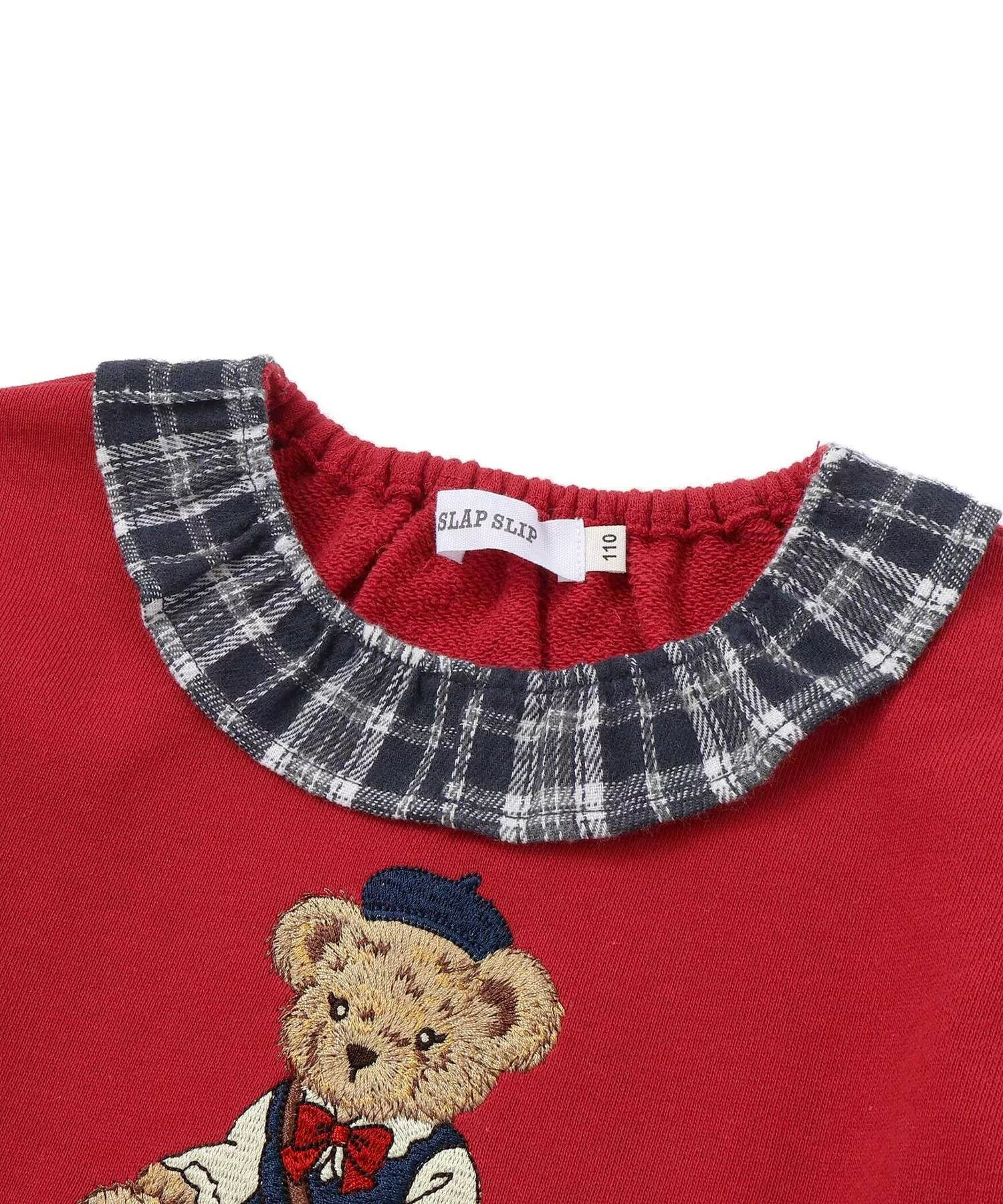 🆕【⭐訂購⭐】🌀 🇯🇵 日本直送 小熊刺繡 荷葉邊格紋 拼接連身裙［2款選］🌀[ELJA-0214][261123]