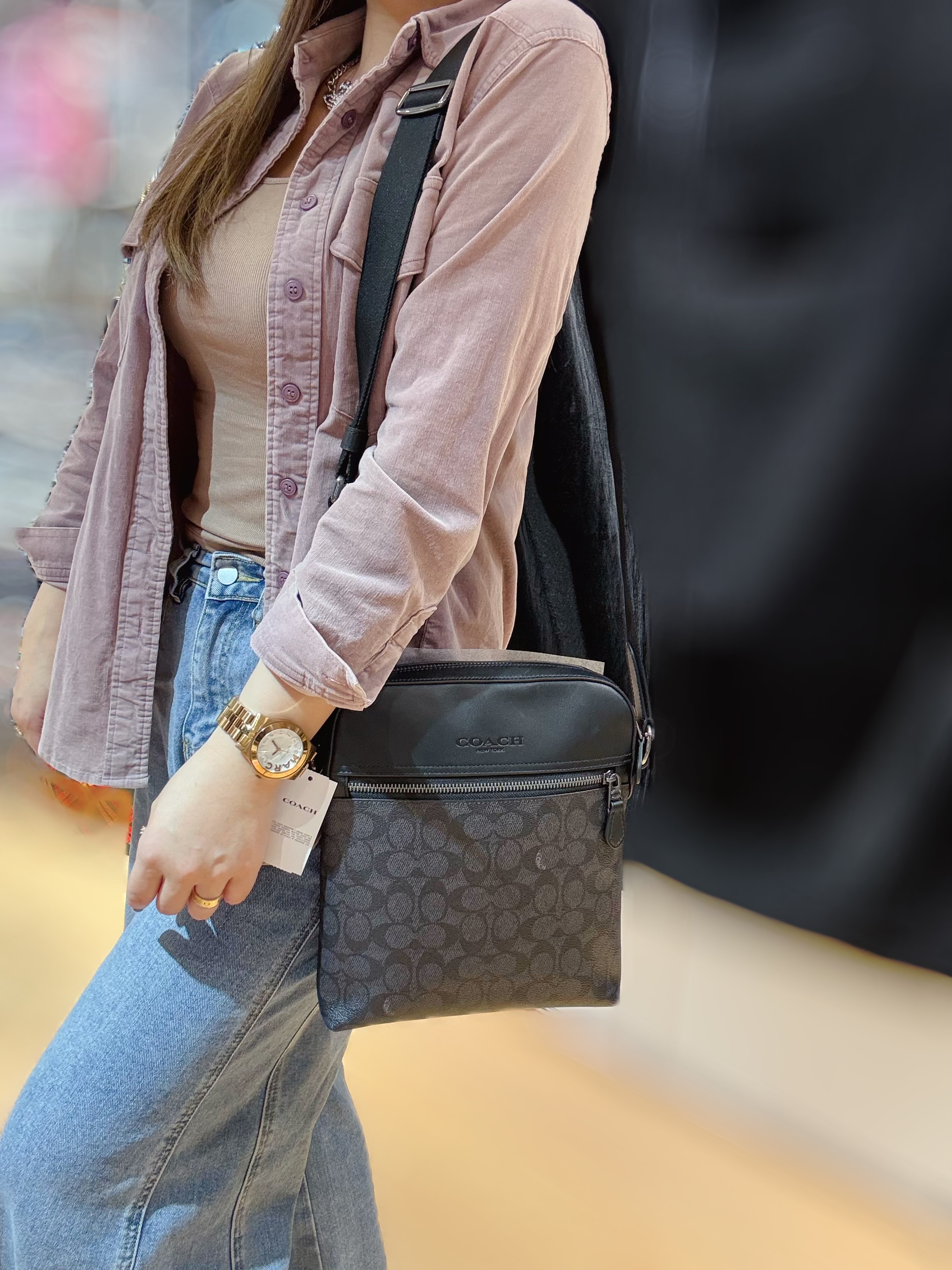 Coach flight bag blk/m