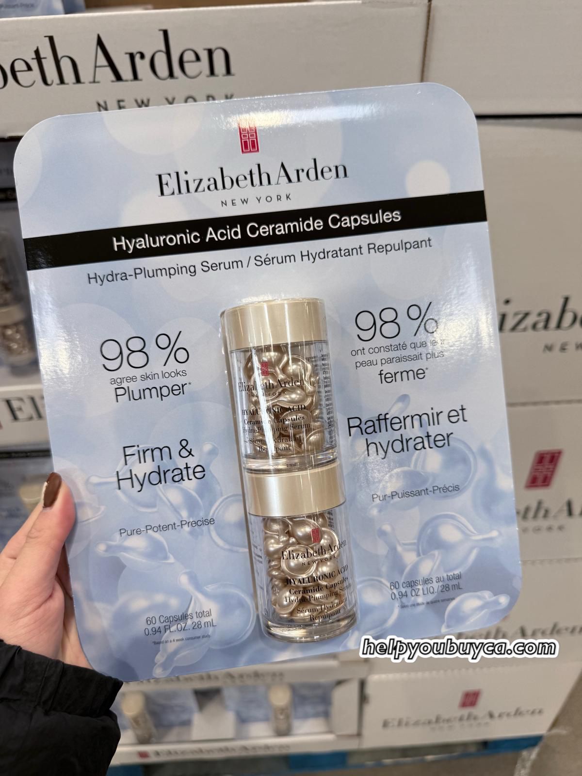 Elizabeth Arden Hyaluronic Acid Ceramide Capsules 透明質酸豐盈保濕膠囊（60粒）