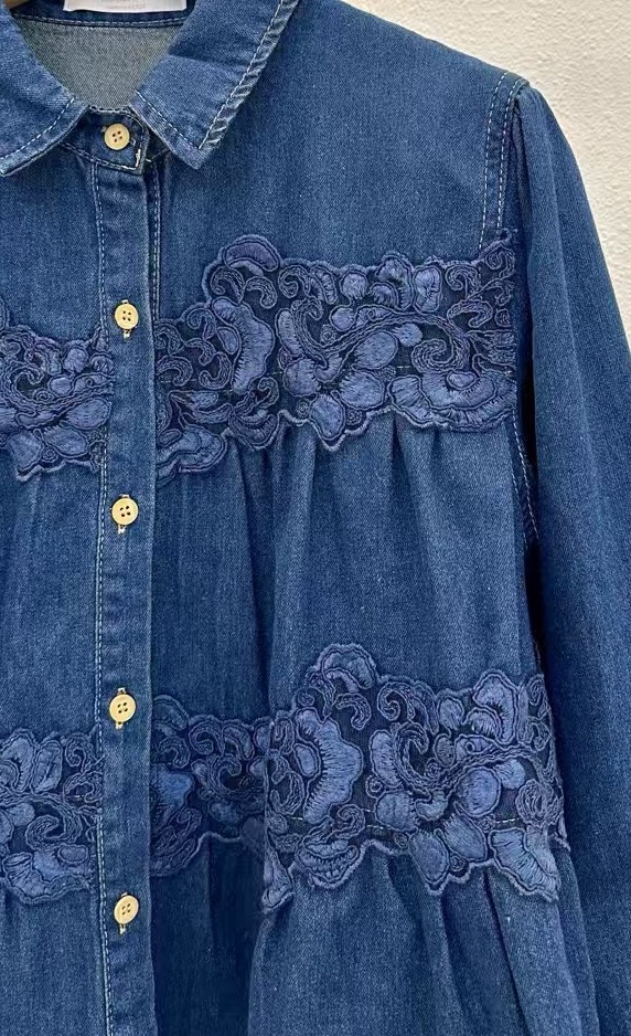 新款🩷 牛仔娃娃恤