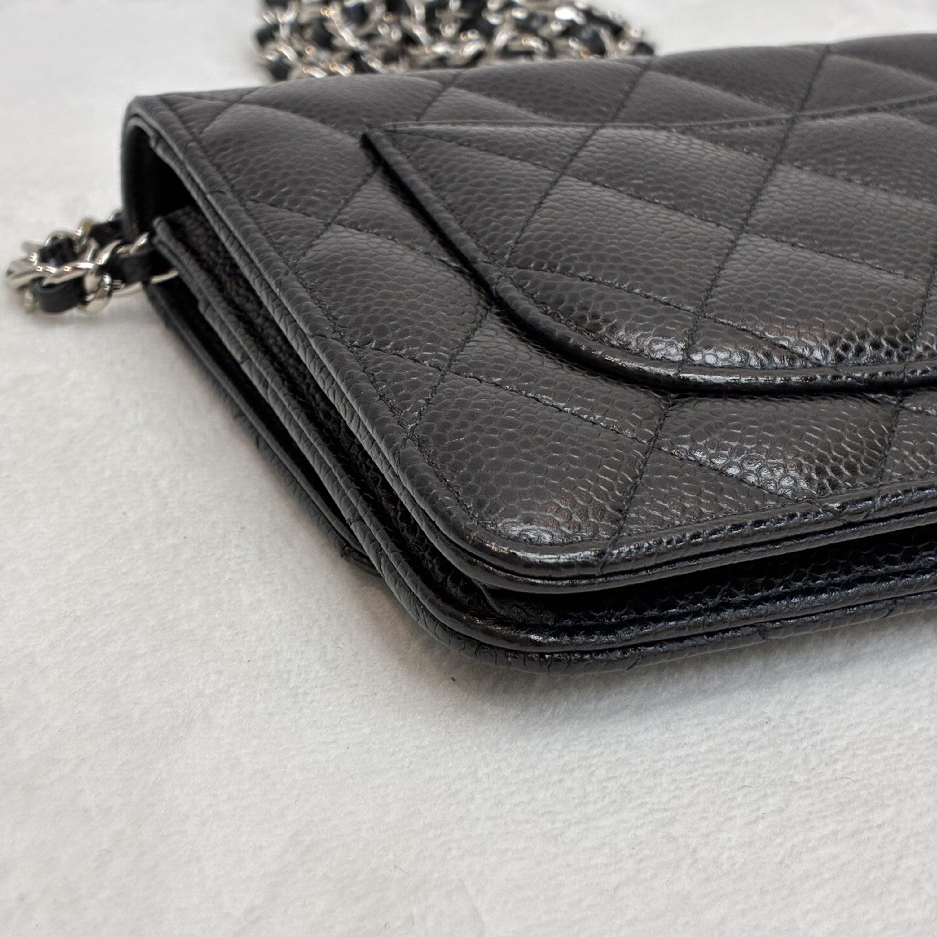 Chanel WOC 荔枝紋牛皮黑色經典🖤