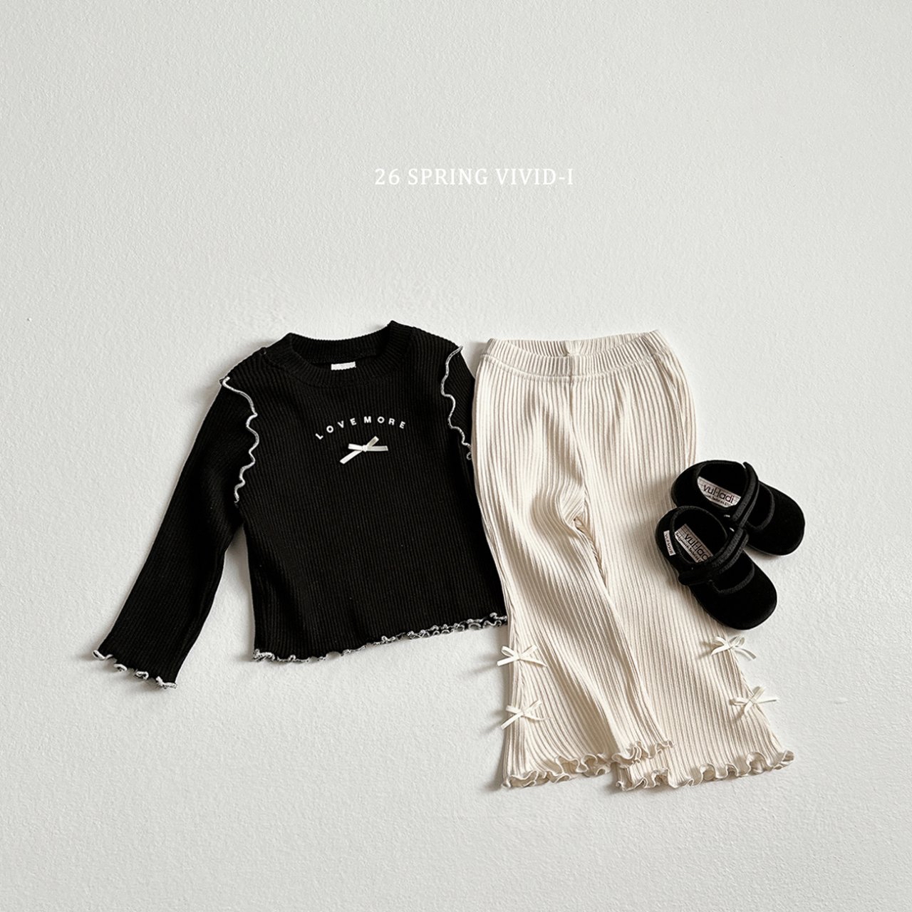 🌸預訂 韓國直送🌸🇰🇷VIVIDI三色絲帶花邊長袖上衣