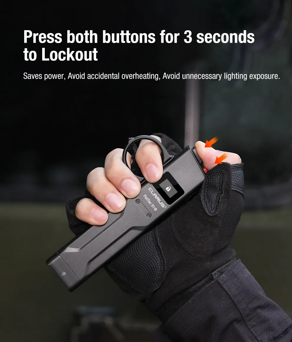 Klarus X1E FlatTac 超薄戰術照明燈