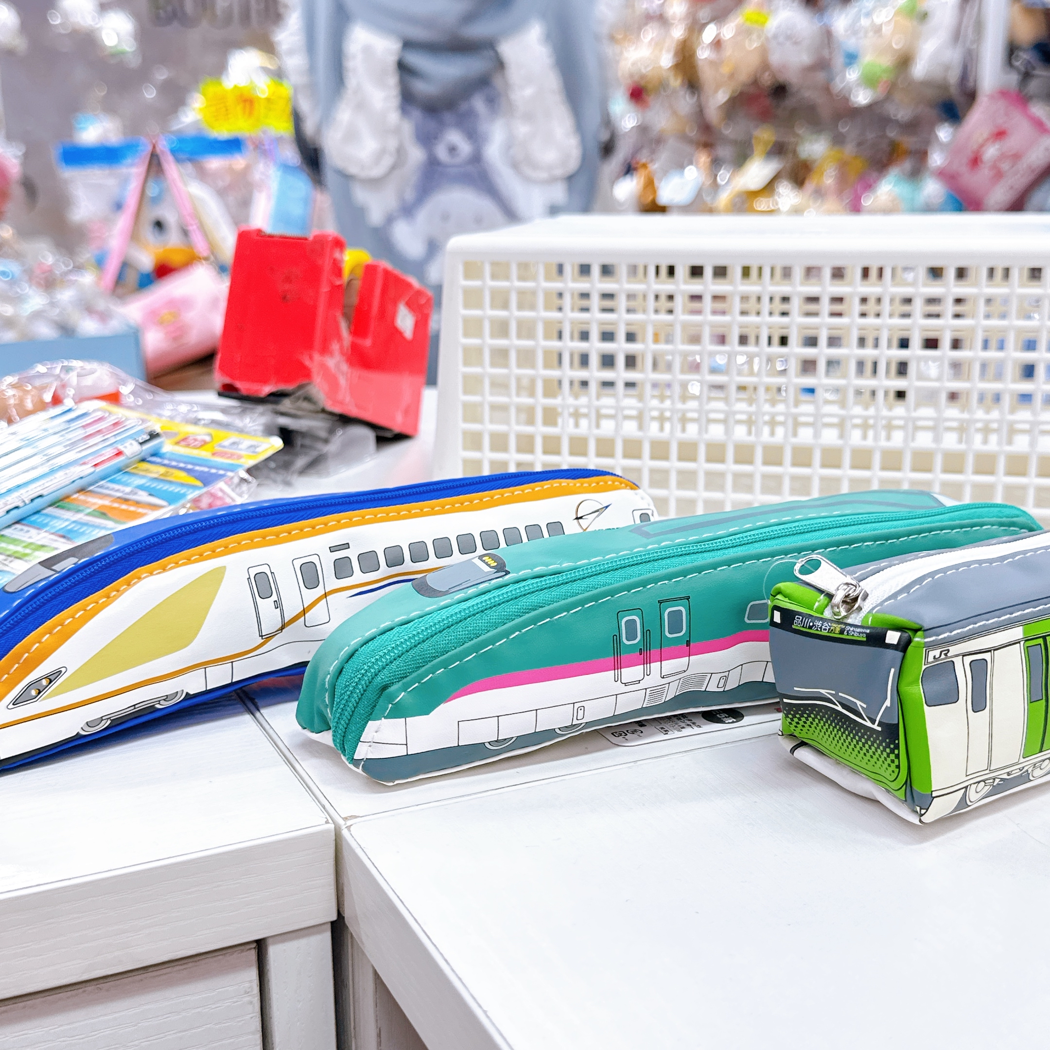 日本直送日本版新幹線日本電車筆袋/筆擦膠套裝