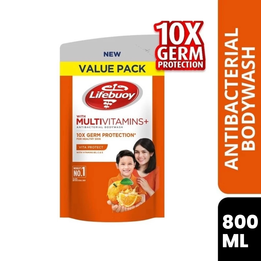VITA PROTECT (VALUE PACK) Lifebuoy Body wash Anti Bacteria / Refill Pack - 450ml / 800 ml