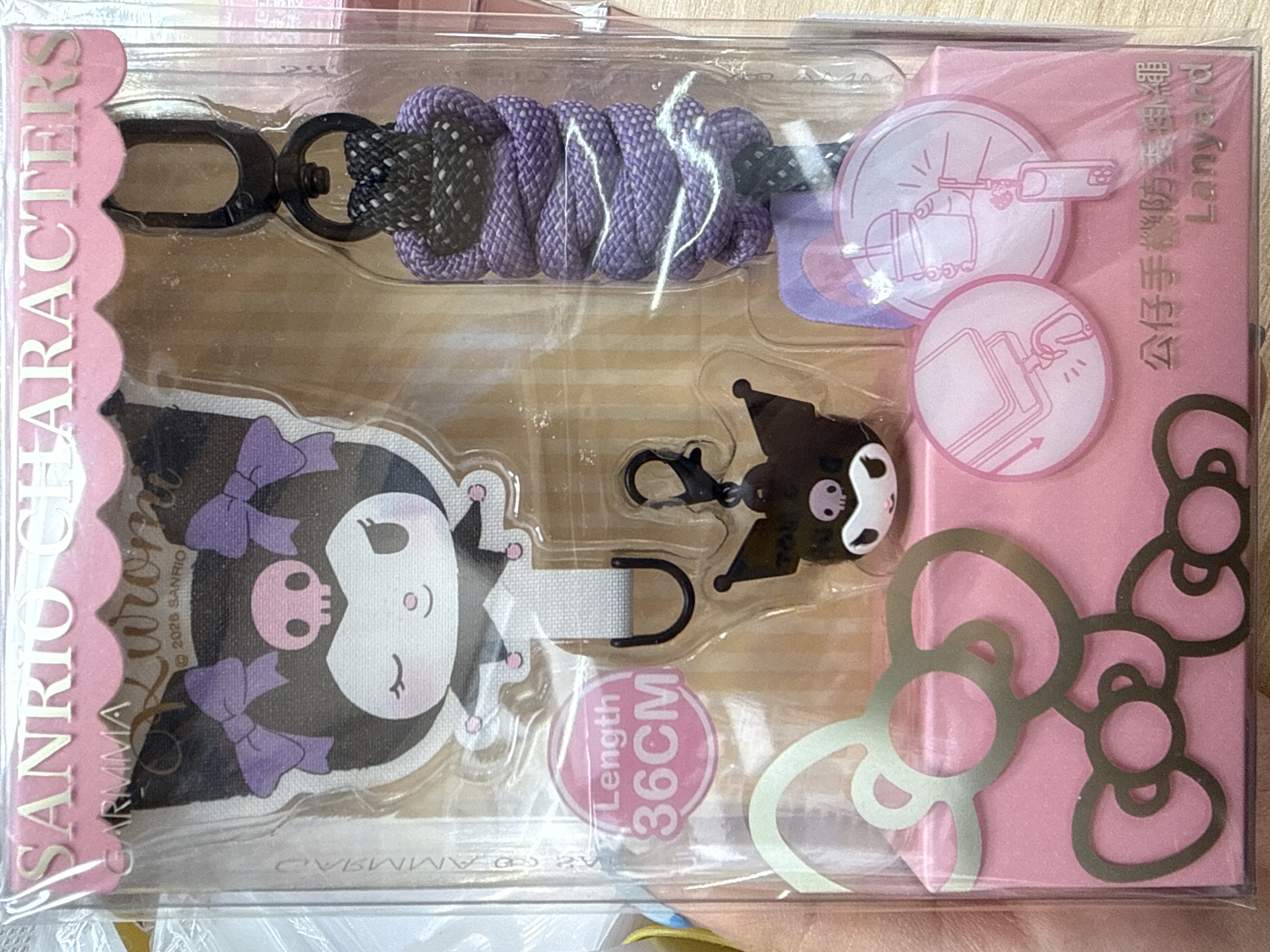 Sanrio 手機繩 36cm — Kuromi