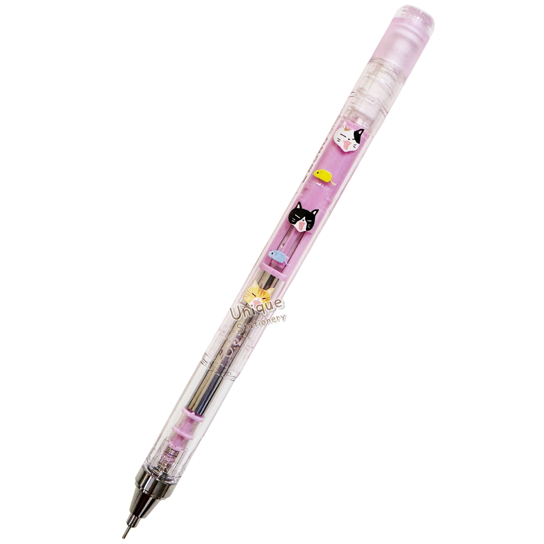 現貨｜日本限定 貓貓圖案 日本製 TOMBOW 蜻蜓牌 MONO graph 0.5mm 鉛芯筆 (DPB-163Q)