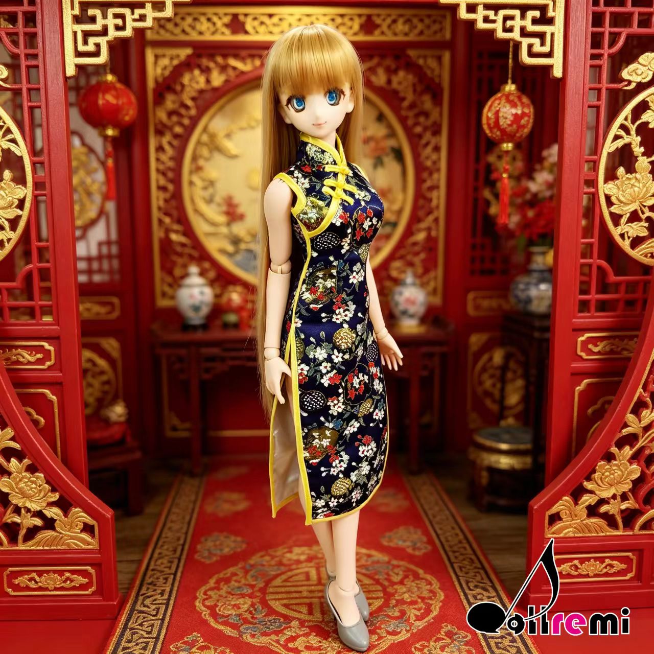 【dollremi】(DD0150) 織錦旗袍 Cheongsam 
