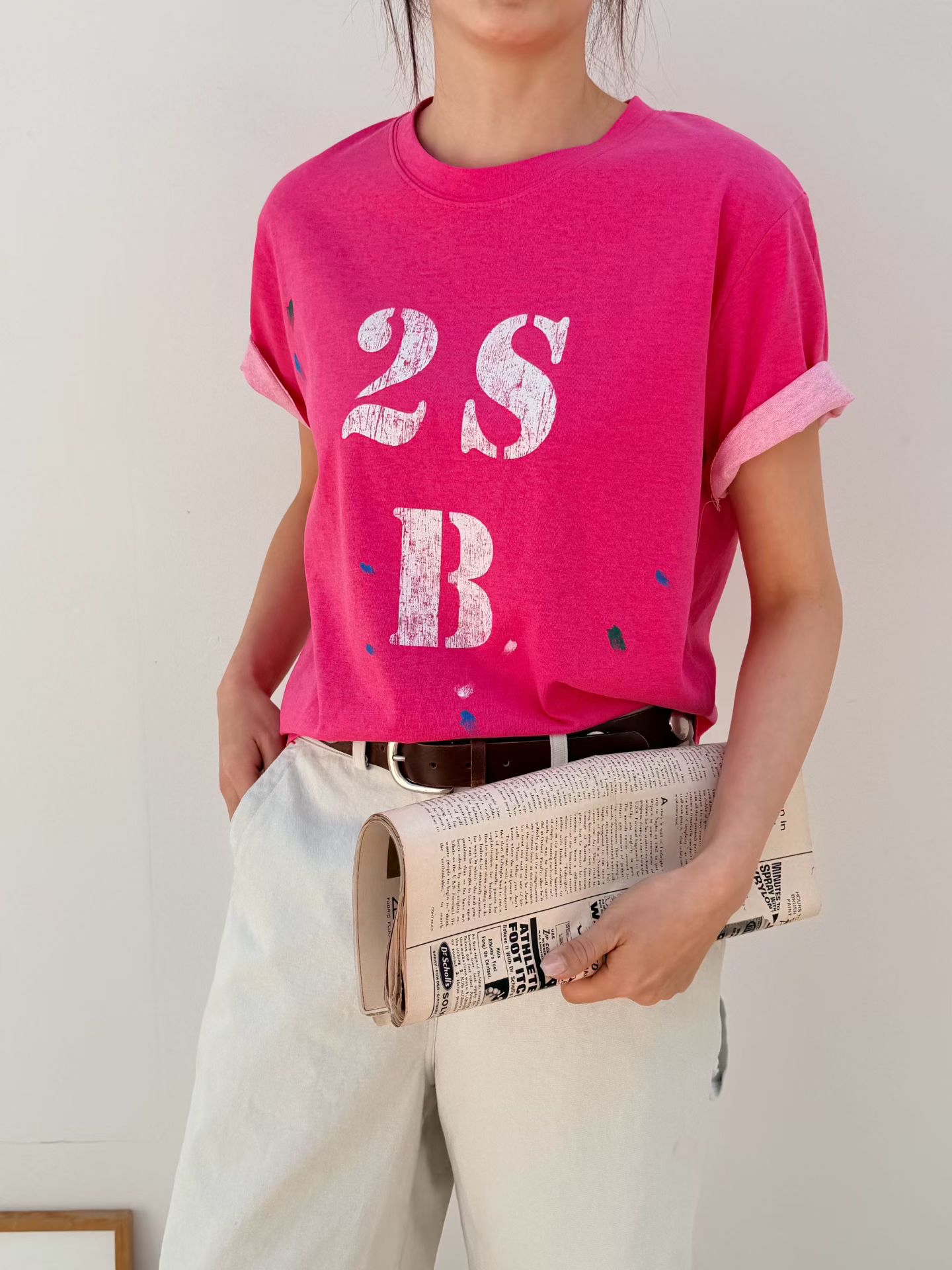 Ink printed tee