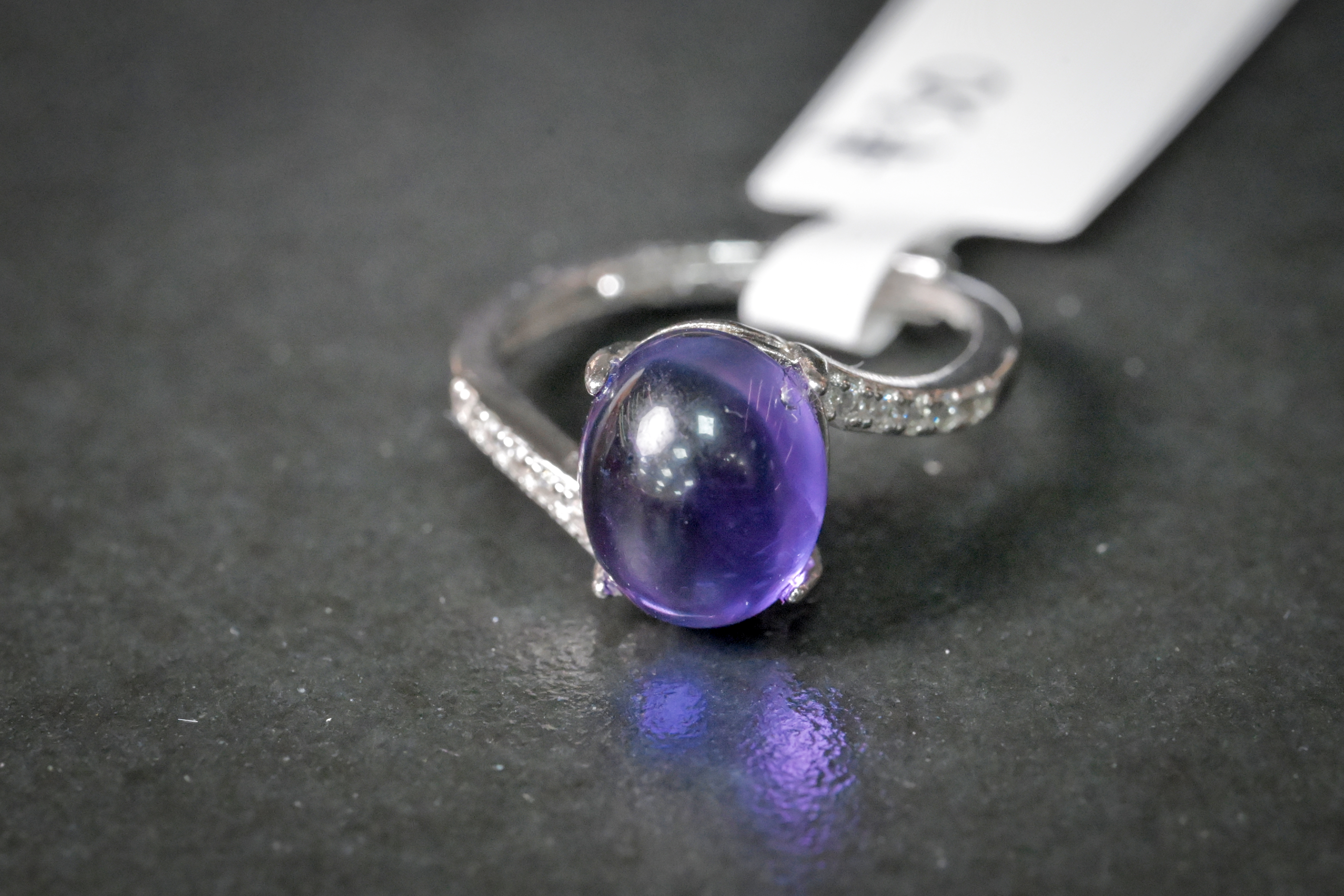 紫水晶純銀戒指#030｜日信水晶 身心工房｜Amethyst Sterling Silver Ring #030