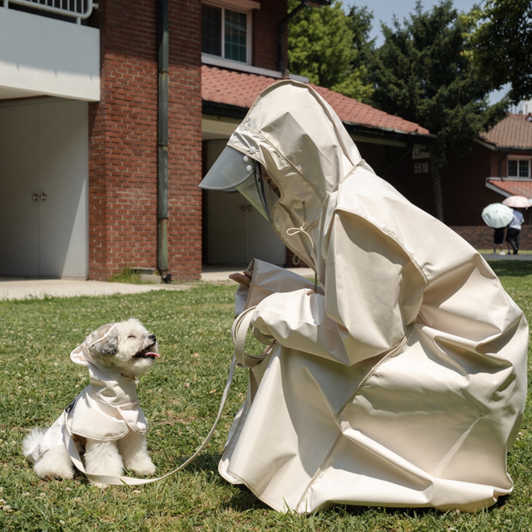 *SuperPet🇰🇷狗狗主人親子裝 雨衣-狗狗雨衣