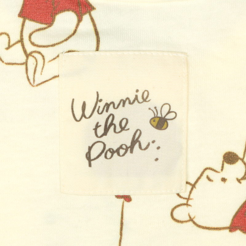🇯🇵預訂 日本直送🇯🇵Winnie the pooh小熊維尼滿印口袋短袖T恤