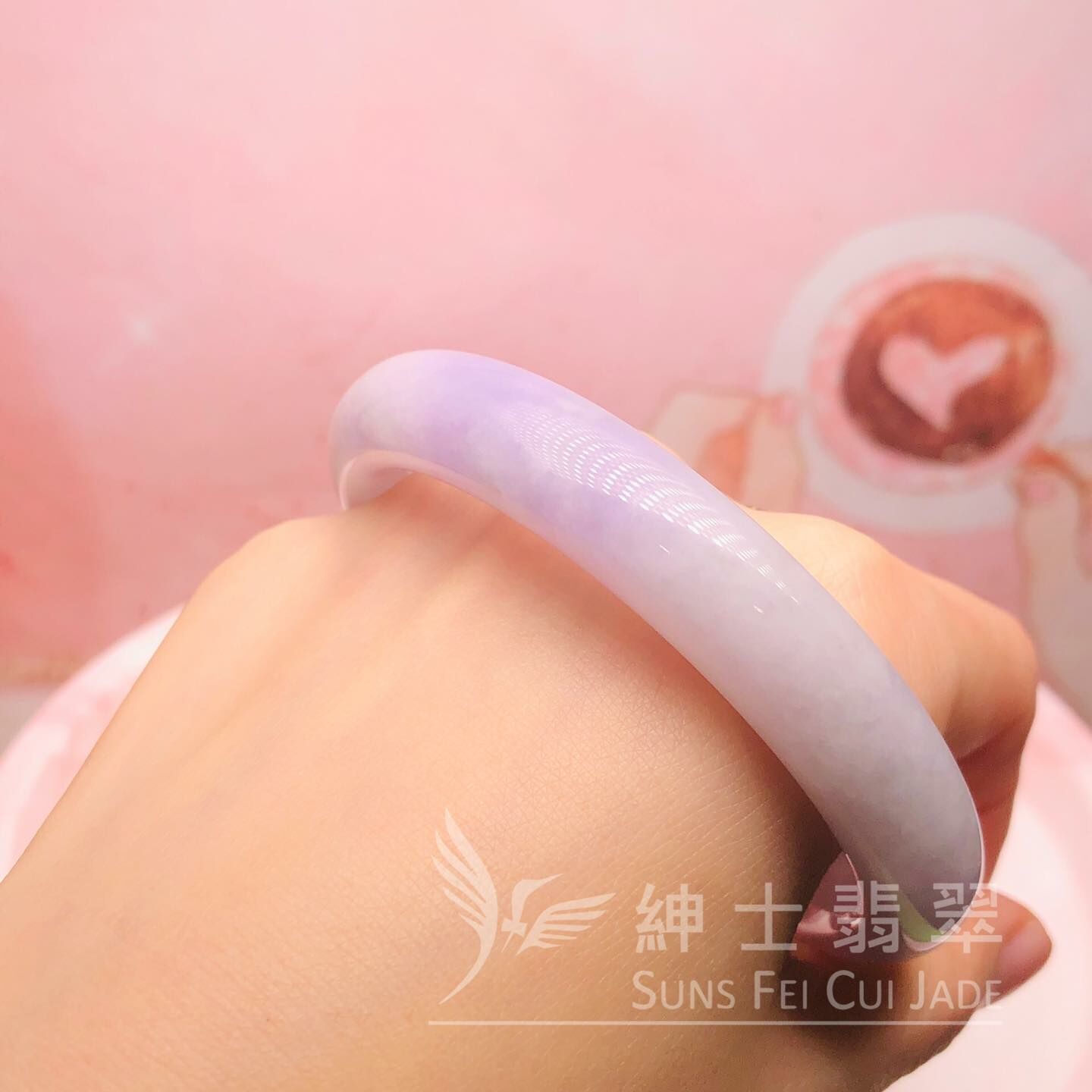 會卡蠟皮紫羅蘭福鐲57.4mm