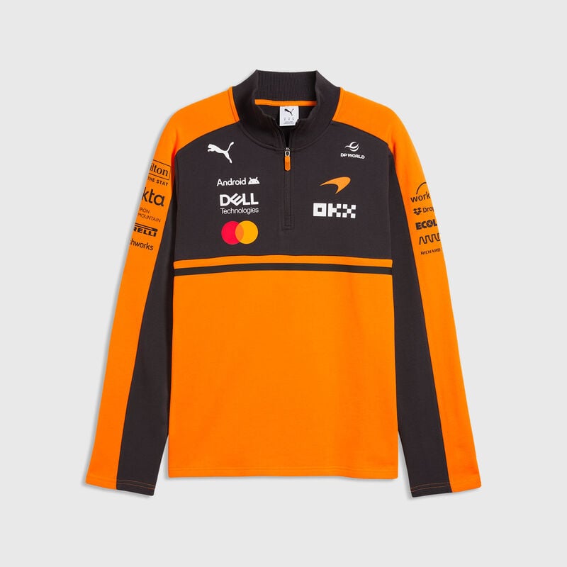 Puma F1 McLaren 麥拿倫車隊 2026 官方車隊1/2 拉鍊運動汗衣 701241085