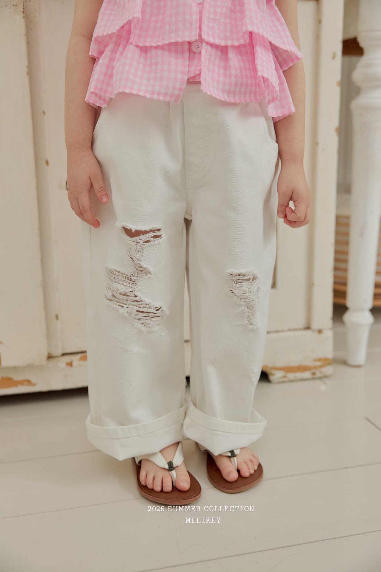 Melkey | Denim pants (White M95-105)