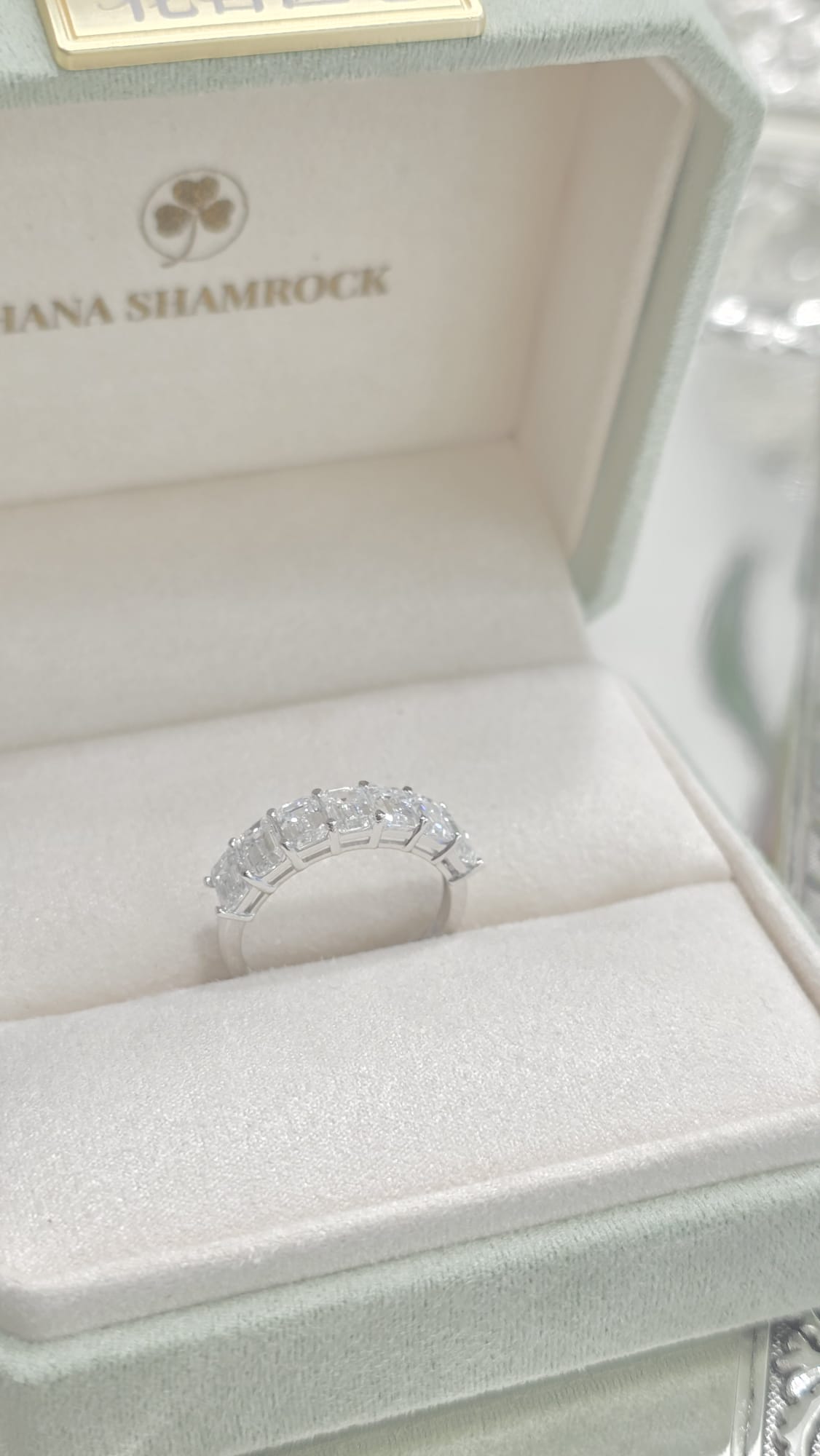 18K白培育鑽石戒指 D2.44ct/7 W2.6g S14#