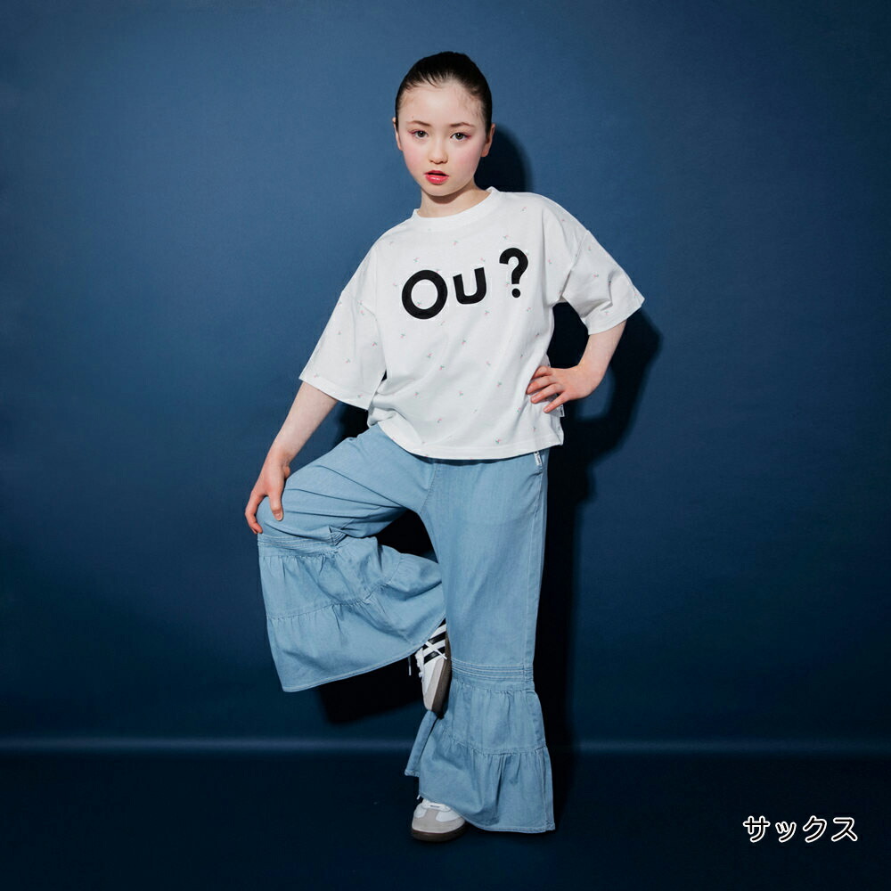 🆕【⭐訂購⭐】🇯🇵 日本直送 🌀Ou? by #EDWIN 接觸涼感 荷葉邊 喇叭 牛仔褲［2款選］🌀[ELEA-0064][260607]