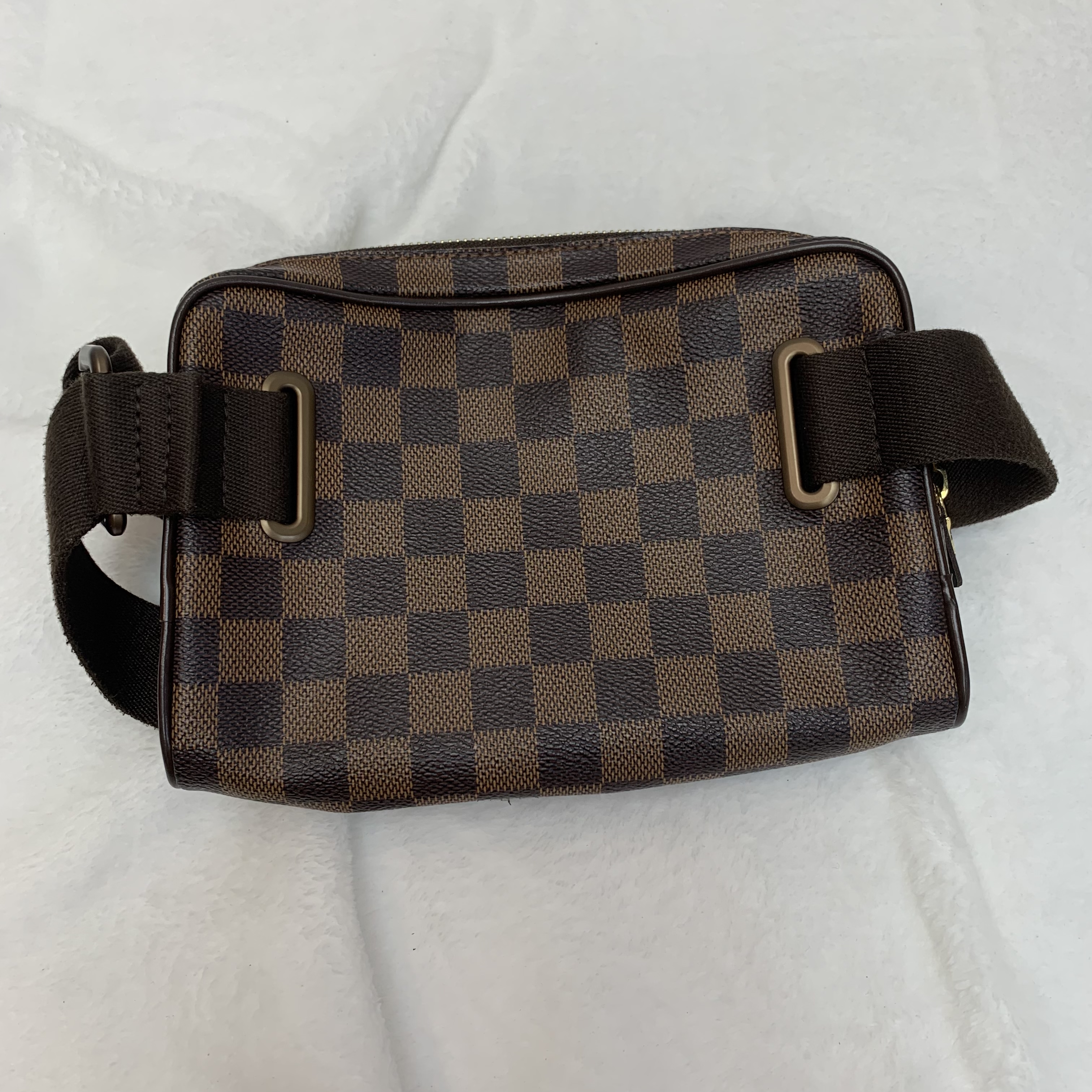 LV Damier Ebene 棋盤格系列Brooklyn Bum Bag