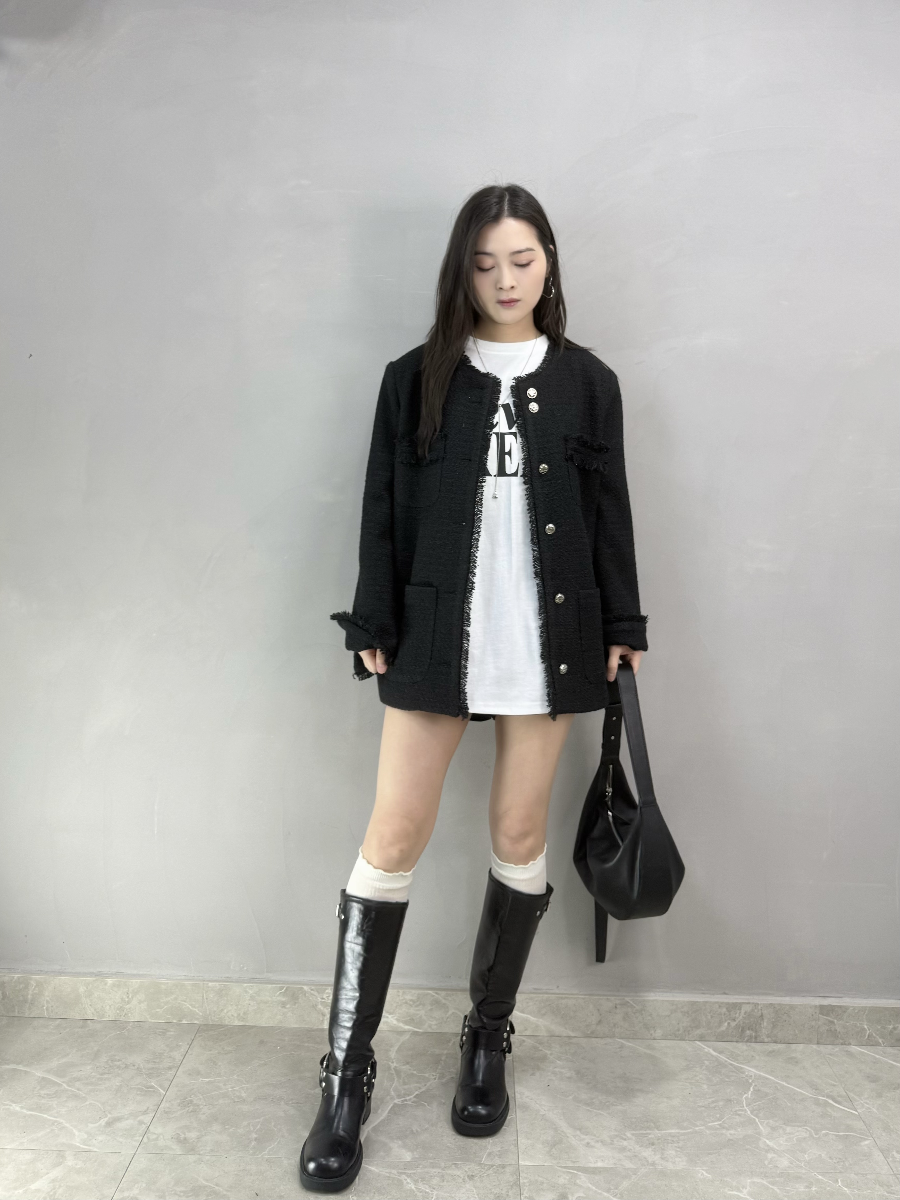 G60 薄Tweed料外套