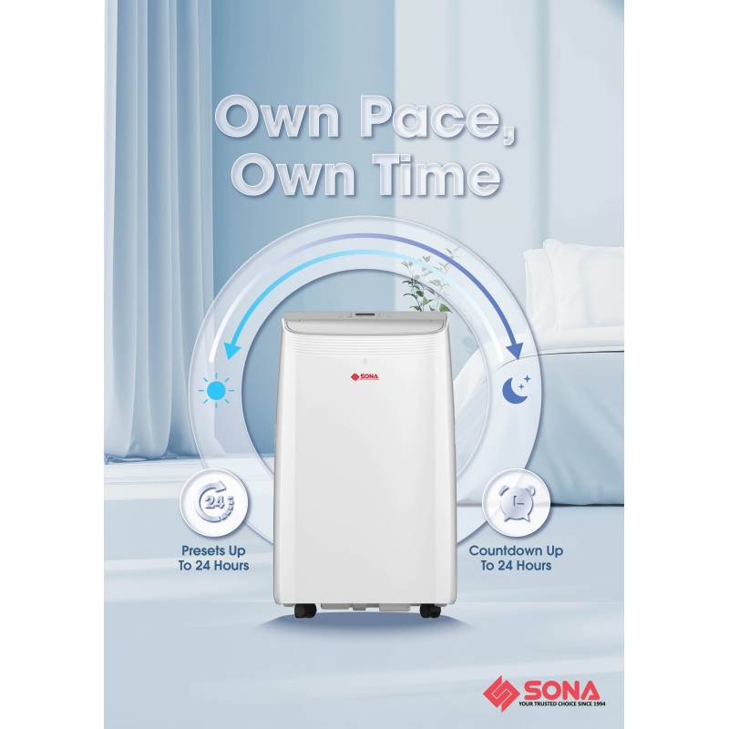 SONA 12kBTU Portable Air Conditioner SACN 6283