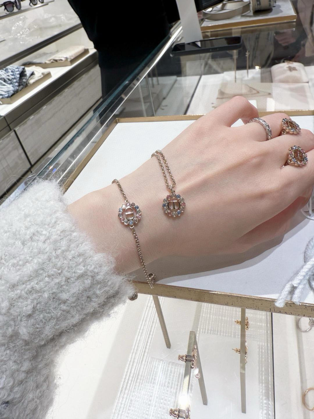 【原單】DIOR Petit CD Circle 手鍊/項鏈 連禮盒