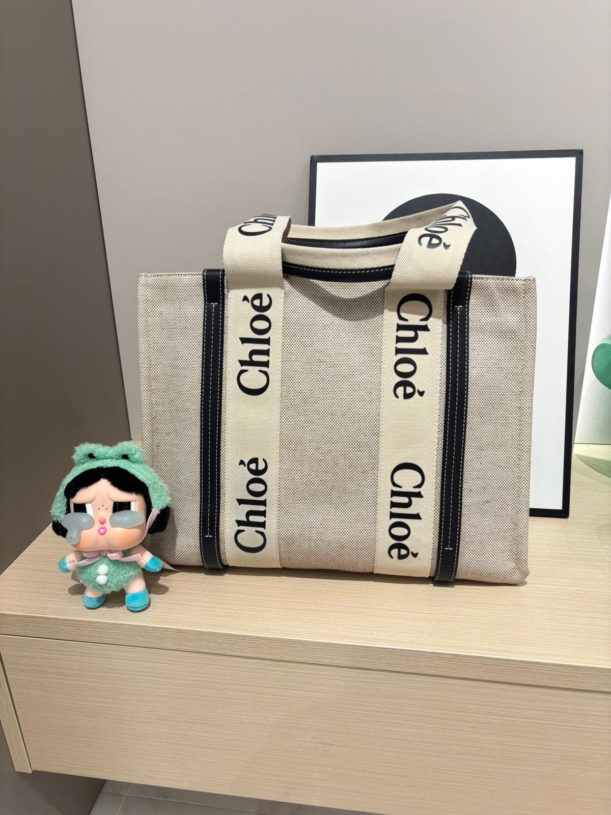 Chloe woody medium tote   100%Authentic ,92%new ✅Dust bag