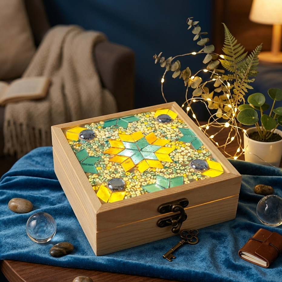 🎁手工DIY馬賽克木製收納盒材料包 | 可提供外展教學💡