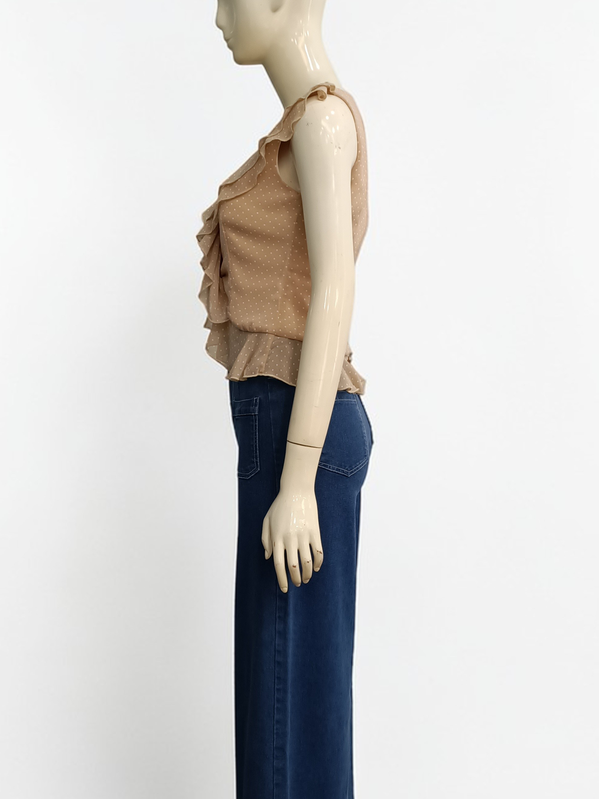 Roselle Ruffle Chiffon Top M161