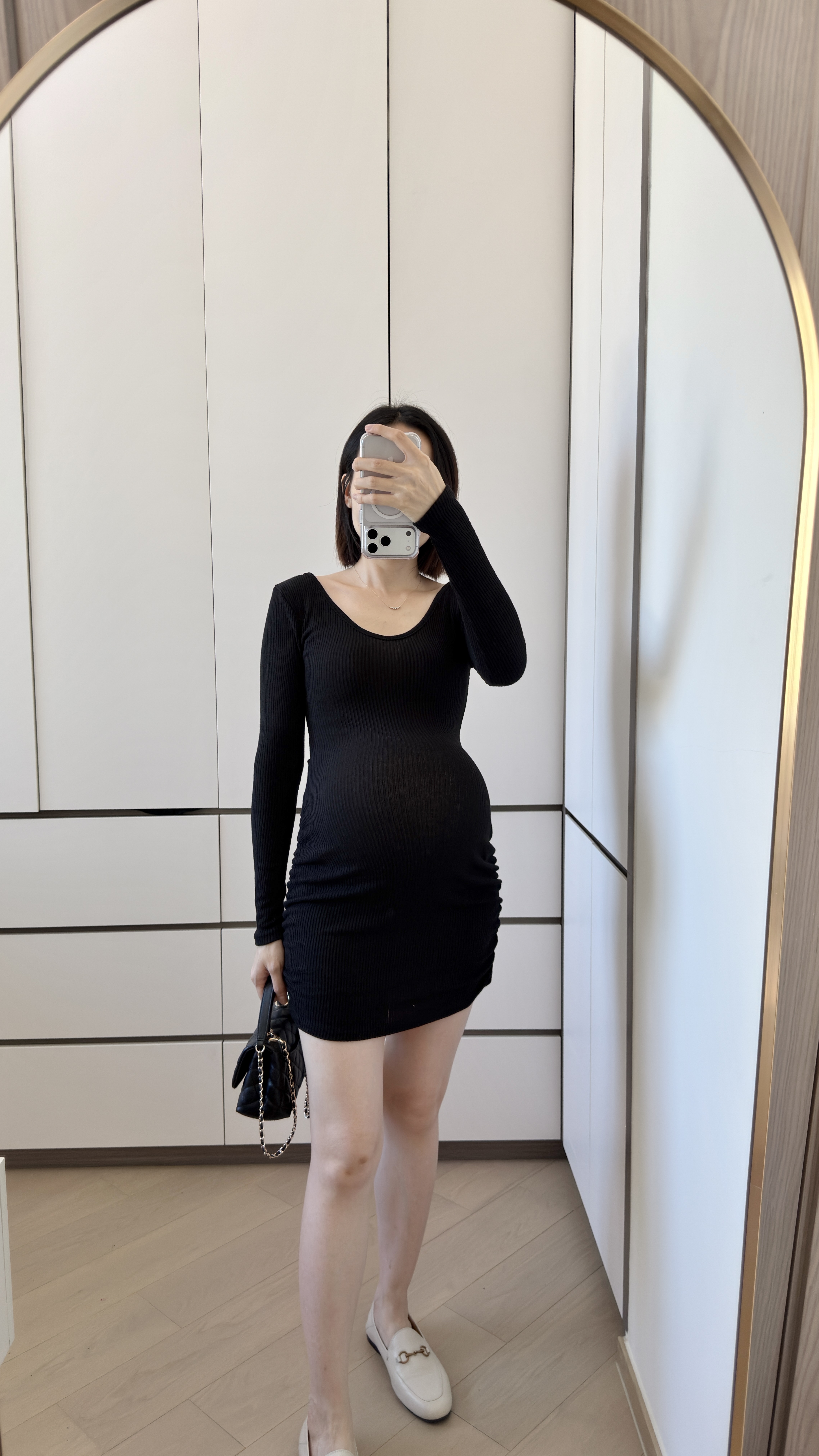 The Sculpted Ribbed Mini Dress