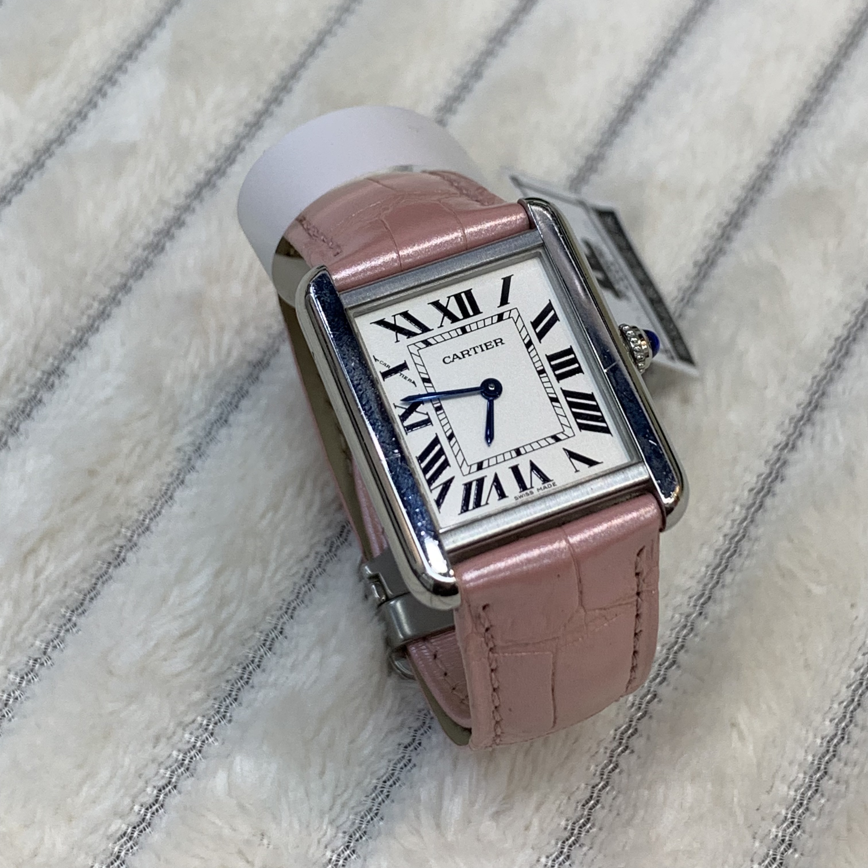 💌情人節送禮🎀Cartier Watch pink Tank Must