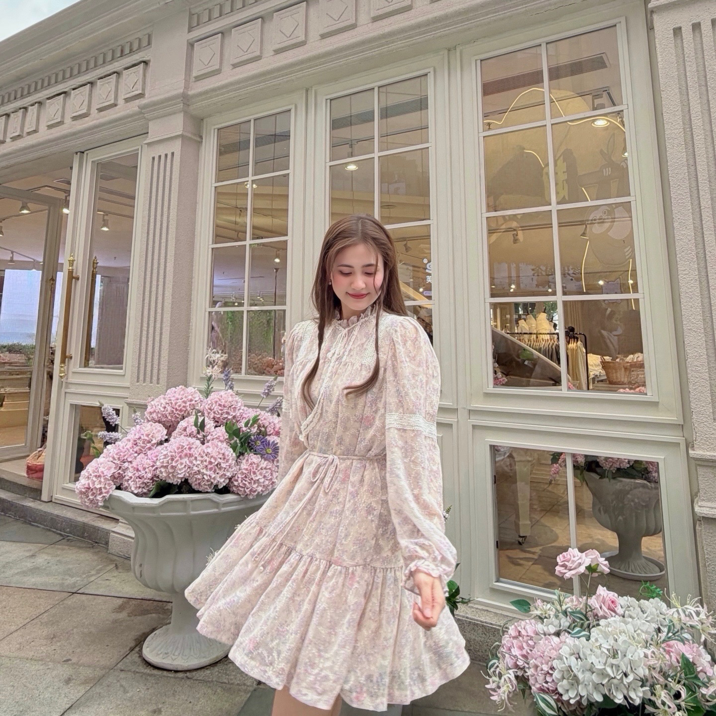#HANNA-made# Garden Sonnet in Bloom Dress