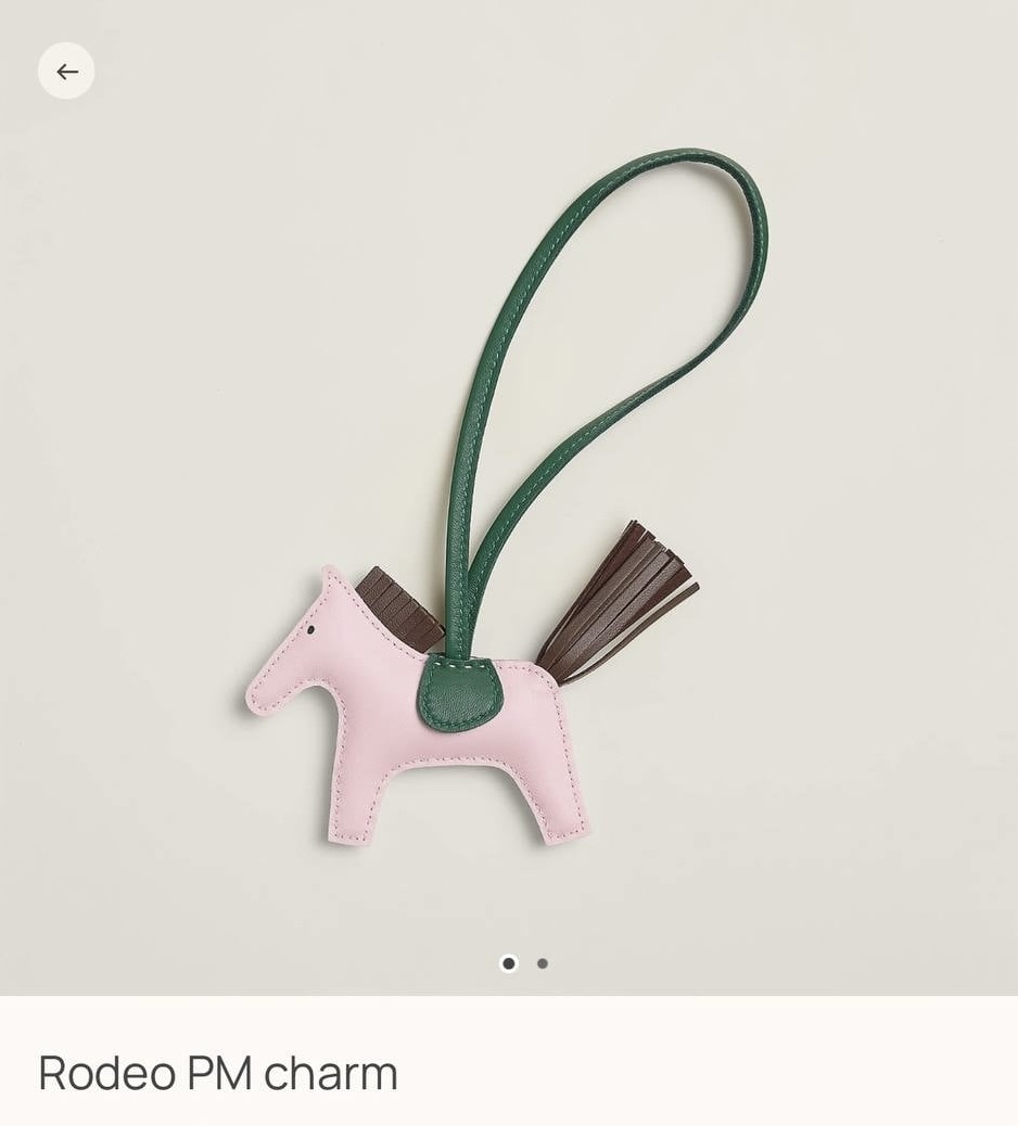 配貨價出🥨Hermes Rodeo PM charm  Rose darling 拼色✨有盒 只限此色