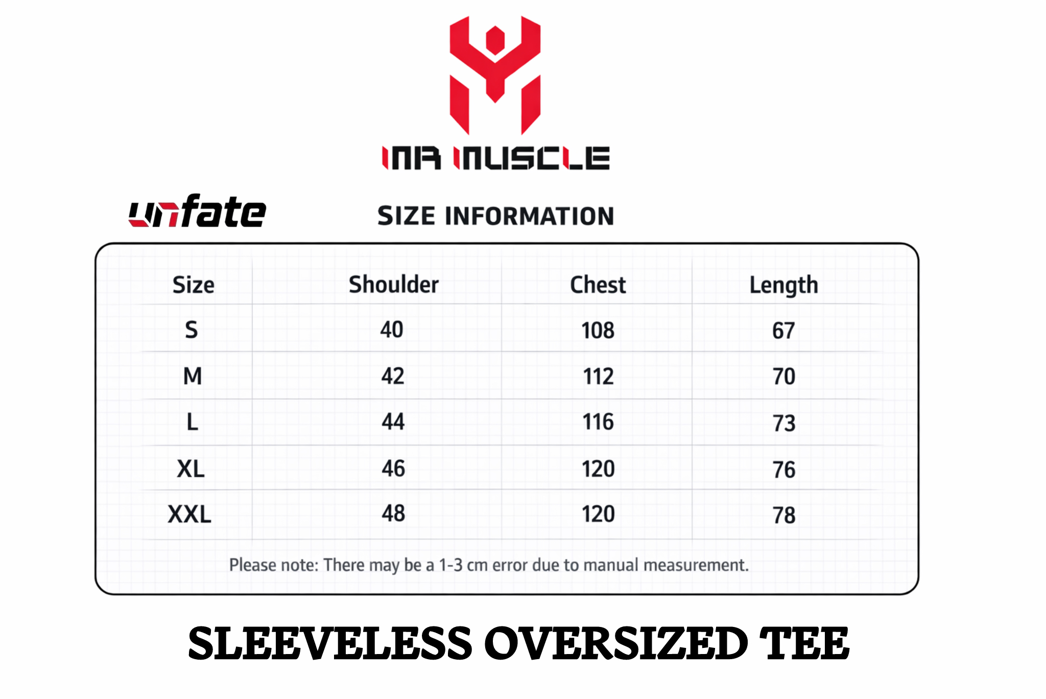 MM Unfate sleeveless muscle oversized tee