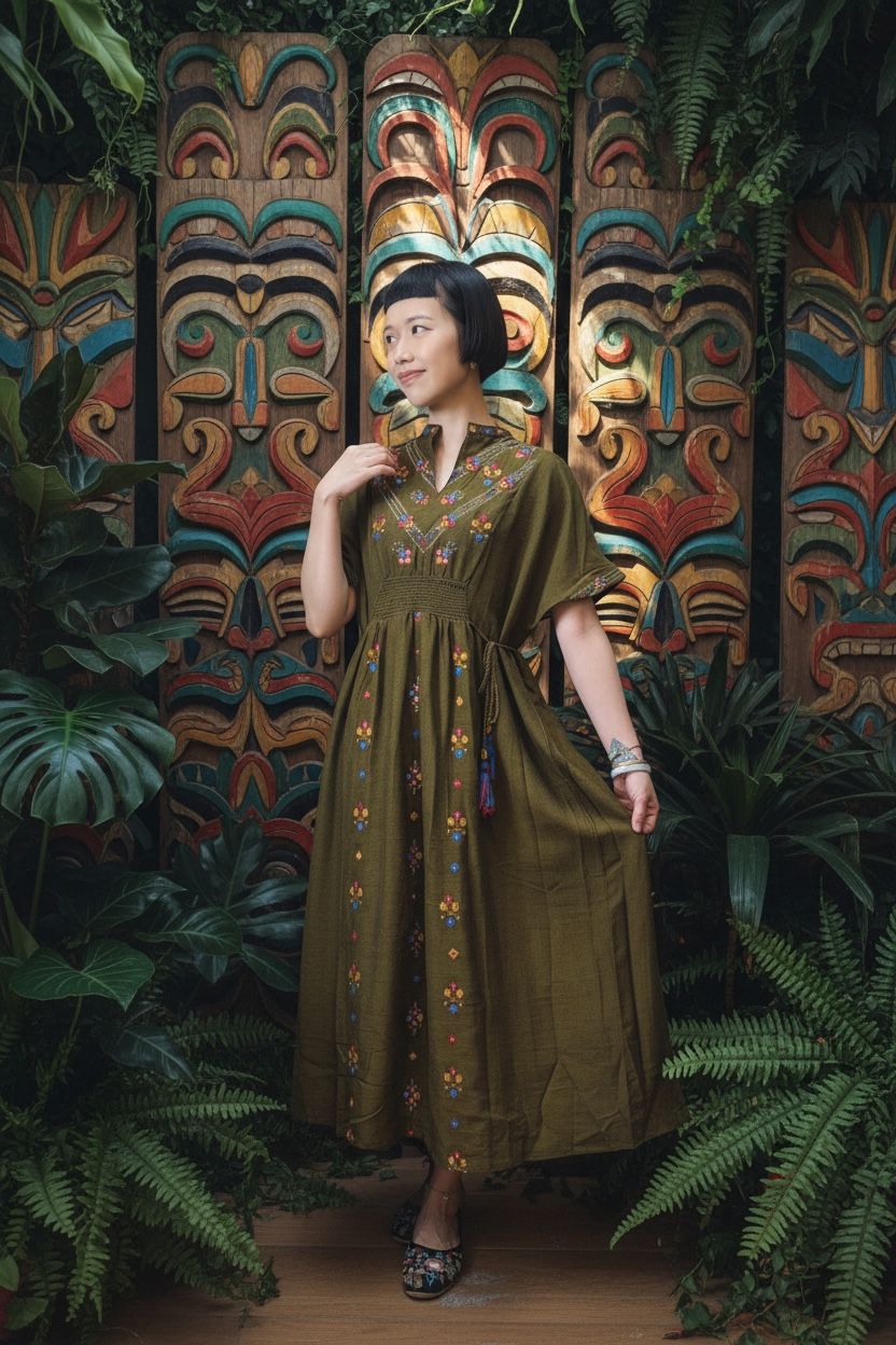 1616 Dark Olive Green 4-Rope OP 46"