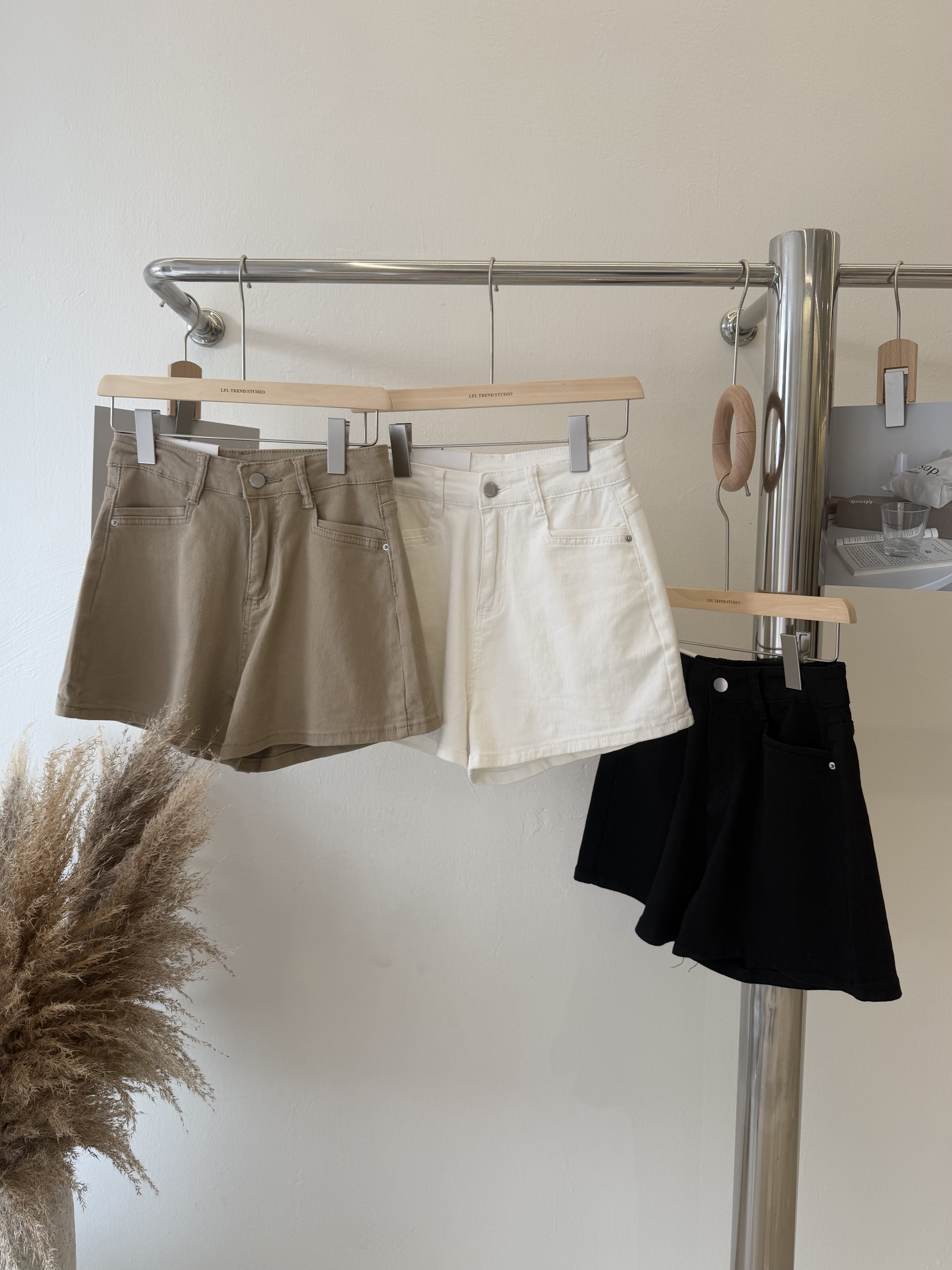 6640 韩版百搭高腰短裤