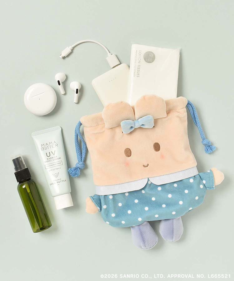 日本預訂📍日本限定Bleu Bleuet x Sanrio系列 - 立體索繩袋