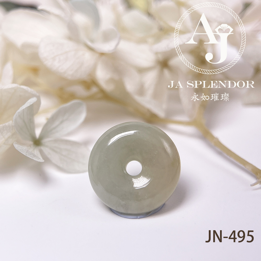 JN-481/484/495 天然翡翠A玉 冰潤秋香黃小平安扣