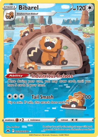 Pokemon TCG Crown Zenith - Bibarel-GG25/GG70