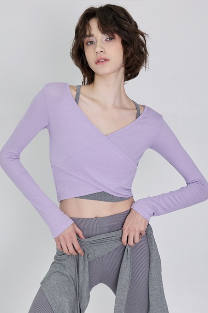 【Two-way wear】預購_DEVI-T0041 Curve Wrap Crop Top by Devi wear