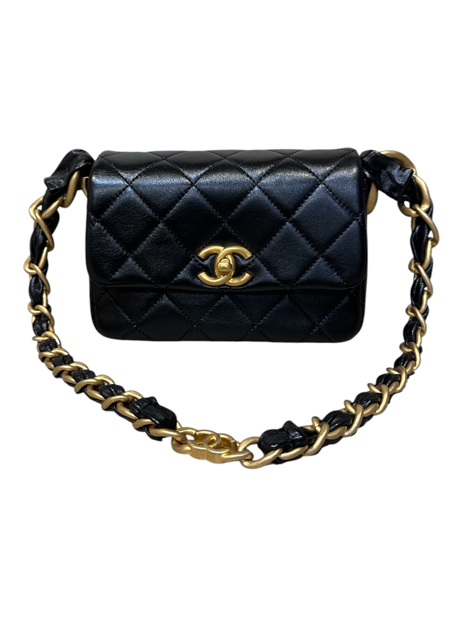 Pre-Owned CHANEL 24S Small Flap Shoulder Bag 