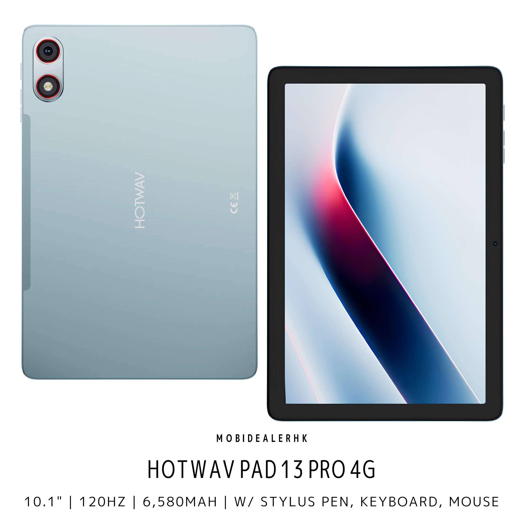 Hotwav Pad 13 Pro | 4G | 平板電腦 | 10.1" | 120Hz | 6,580mAh | 送觸控筆、無線鍵盤、滑鼠